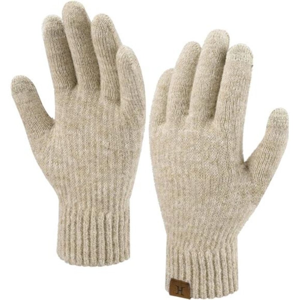 Womens Winter Gloves Touchscreen Knit Thermal Warm Cold Weather Outdoor Gloves